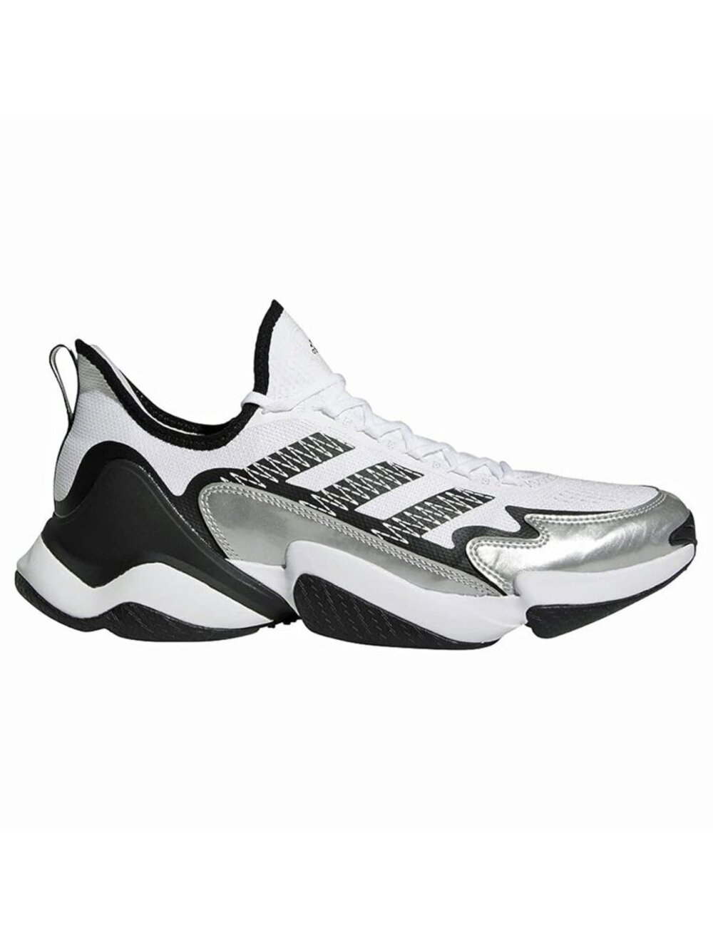 adidas Impact FLX White Silver Metallic Mens Football Size 12.5